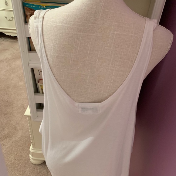 White Wildfox graphic Tank Top | Large - Picture 3 of 4